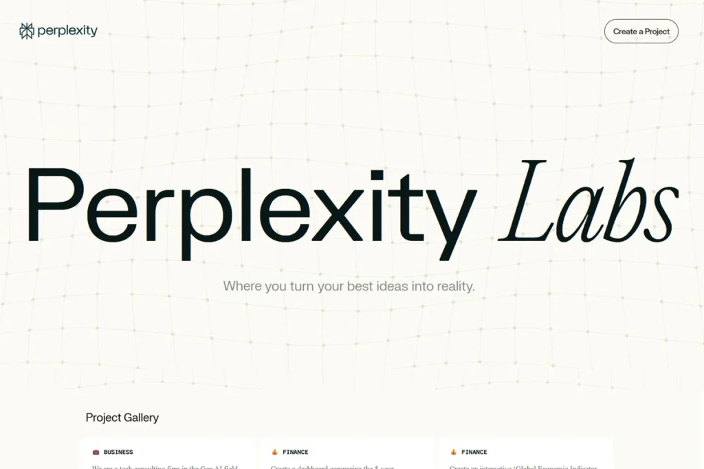 Perplexity Labs